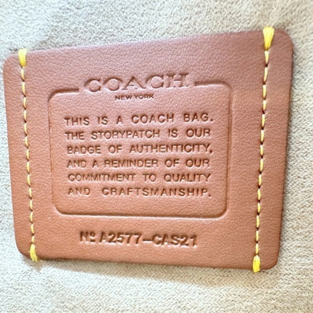 Coach Amelia Saddle Bag Signature Canvas Crossbody Dark Natural Multi Gold NWT - Picture 6 of 12